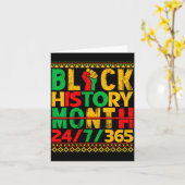 Carte Black History Is American History African Men Wome (Fleur jaune)