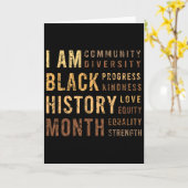 Carte Black History Month  (Fleur jaune)