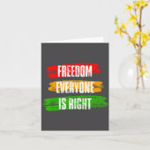 Carte Black History Month Dom Everyone Is Right 10 T (Fleur jaune)