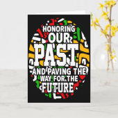 Carte Black History Month Honoring Our Past Pride T Shir (Fleur jaune)