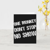 Carte Black History Month Phrases One Monkey Don't Stop (Fleur jaune)