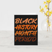 Carte Black History Period African American History Men (Fleur jaune)