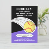 Carte Black Home Run Softball fête d'anniversaire (Debout devant)