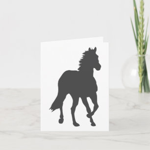 Carte Black Horse Country Western Hello Miss You Love
