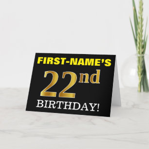 Carte Black, Imitation Gold "22e anniversaire"