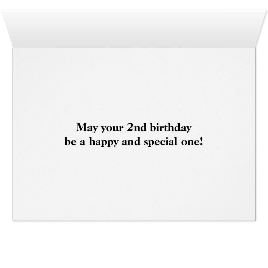 Carte Black, Imitation Gold "2e anniversaire" (Intérieur Horizontal (Bas))
