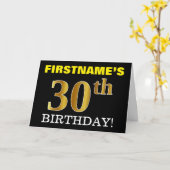 Carte Black, Imitation Gold "30e anniversaire" (Fleur jaune)