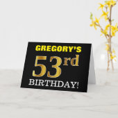 Carte Black, Imitation Gold "53e anniversaire" (Fleur jaune)