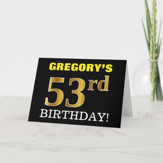 Carte Black, Imitation Gold "53e anniversaire" (Devant)