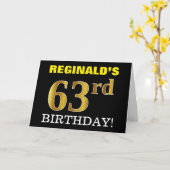 Carte Black, Imitation Gold "63e anniversaire" (Fleur jaune)