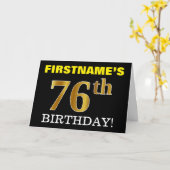 Carte Black, Imitation Gold "76e anniversaire" (Fleur jaune)