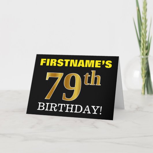 Carte Black, Imitation Gold "79e anniversaire" (Devant)
