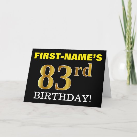 Carte Black, Imitation Gold "83e anniversaire" (Devant)