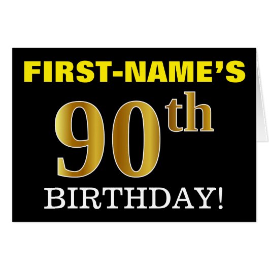 Carte Black, Imitation Gold "90e anniversaire" (Devant horizontal)