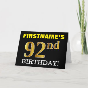 Carte Black, Imitation Gold "92e anniversaire"