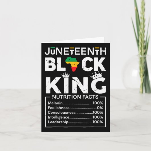 Carte Black King Juneteenth 1865 (Devant)
