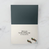 Carte Black Lab Chien et Canards Anniversaire (Intérieur)