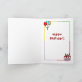 Carte Black Lab Chiot Anniversaire Cupcake Peinture (Intérieur)