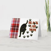 Carte Black Lab Maman Plaid (Devant)