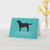Carte Black Lab Penser à votre design (Fleur jaune)