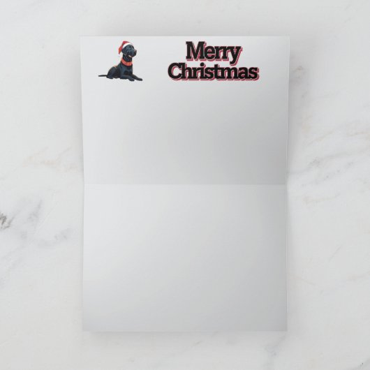 Carte Black Lab Reindeer (Intérieur)