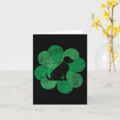 Carte Black Lab St. Patricks Day Shirt - Retro Labrador (Fleur jaune)
