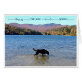Carte Black Lab Sympathy - Sympathy chien - Perte  (Devant horizontal)