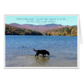 Carte Black Lab Sympathy - Sympathy chien - Perte  (Devant horizontal)