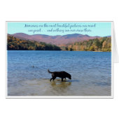 Carte Black Lab Sympathy - Sympathy chien - Perte  (Devant horizontal)