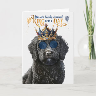 Carte Black Labradoodle King pour une journée d'annivers