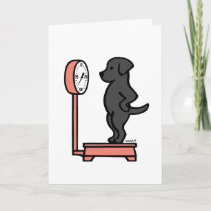 Carte Black Labrador à l'échelle