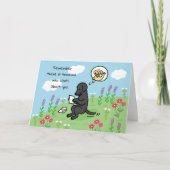 Carte Black Labrador and Letter (Devant)