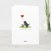 Carte Black Labrador et Little Friend Merci (Dos)