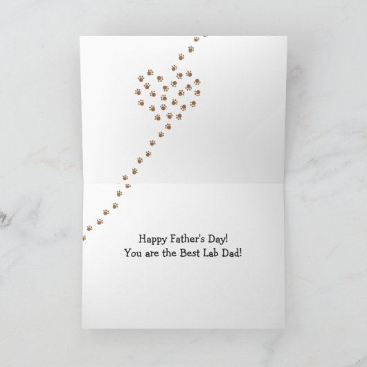 Carte Black Labrador et papa (Intérieur)