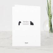 Carte Black Labrador Fête des pères Chien - Joli Chien P (Dos)