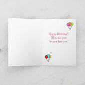 Carte Black Labrador Joyeux tableau d'anniversaire (Intérieur)