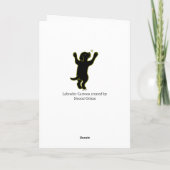 Carte Black Labrador Puppy Hug Get Well Card (Dos)