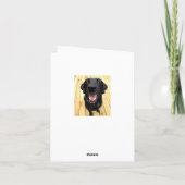Carte Black Labrador Retriever Chien Chien Chien Blanc C (Dos)