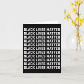 Carte Black Lives Problem Graphisme Hommes Femmes Enfant (Fleur jaune)