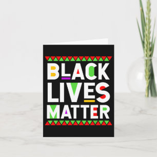 Carte Black Lives Problème Black History Mois Célébratio