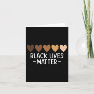 Carte Black Lives Problème Coeur Chemise - Melanin Afric