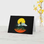 Carte Black Modern Adventure Randonnée Walking Mountain (Fleur jaune)