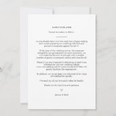 Carte Black Modern Chic Collage 6 Photos Couple Mariage (Dos)