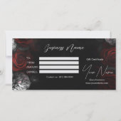 Carte Black Moody Florals Logo Certificat cadeau (Dos)