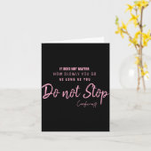 Carte Black Nk Motivational Quote Confucius Dont Stop  (Fleur jaune)