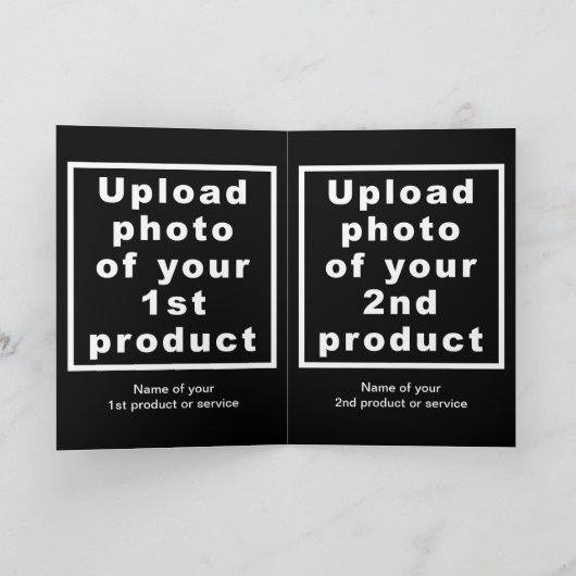 Carte Black | Noël | Business | Salutation pliée (Intérieur)