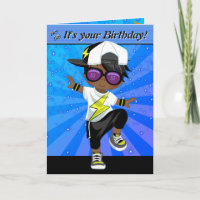 Black ou Brown Garçons Hip hop Joyeux anniversaire