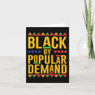 Carte Black Popular Demand Melanin afro-américaine Blac