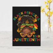Carte Black Princes Juneteenth 1865 Mois de l'Histoire M (Fleur jaune)