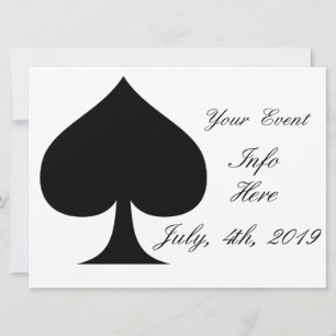 Carte Black Queen of Spades